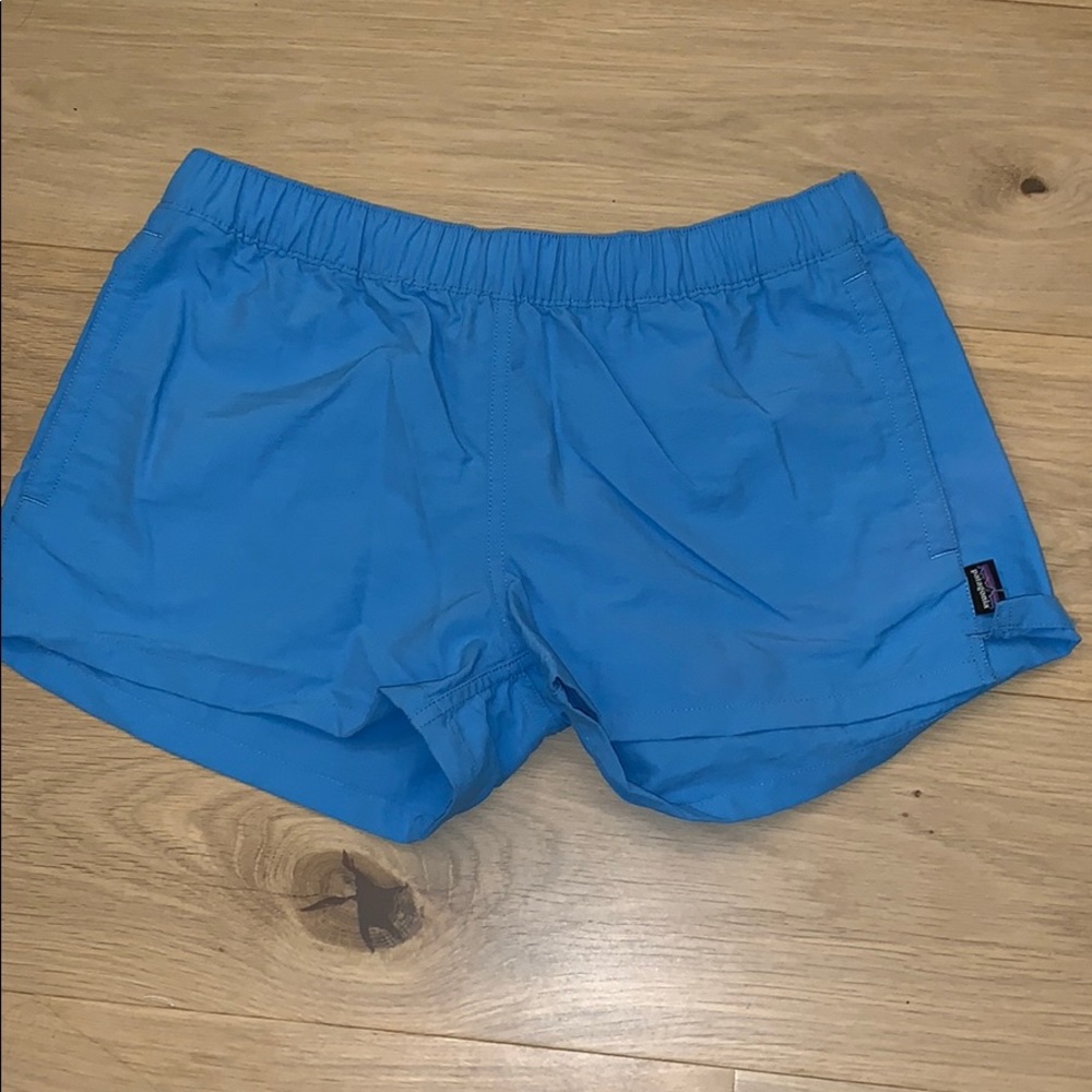Patagonia women’s baggies shorts blue size S 2.5”
